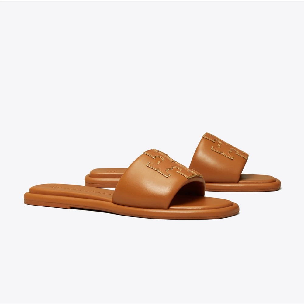 Tory Burch - Double T Sports Slide Tan